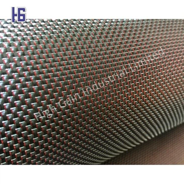 Carbon Fiber Glitter Fabric Blue